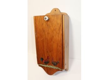 Folk Craft Hand-painted Wooden Wall Storage Box