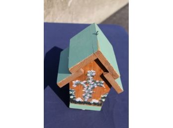Pretty Wooden Hand-painted Birdhouse