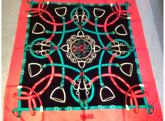 Carlisle Red And Turquoise Decorative Scarf