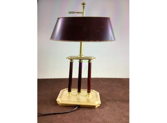 High End Brown Brass Accent Lamp