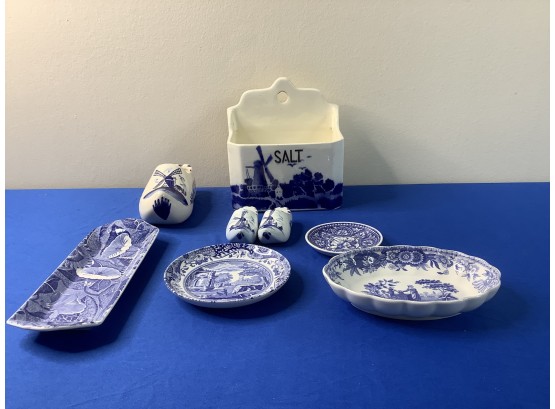 Mixed Spode Blue And White Lot