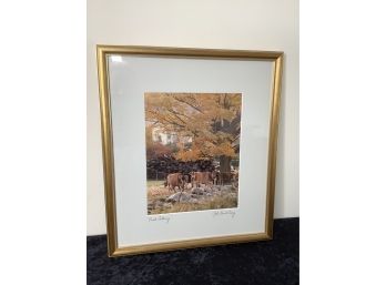 'Private Gathering' Signed Art Of Cows