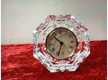 Crystal Octagon Shaped Clock