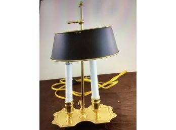 High End Black Shaded Double Desk Lamp