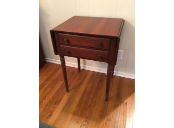Wilett Cherry Side Table With Dropleaves