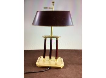 High End Brown Brass Accent Lamp