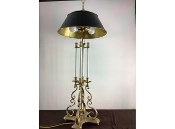 Gorgeous Tall Brass Ornate Accent Lamp