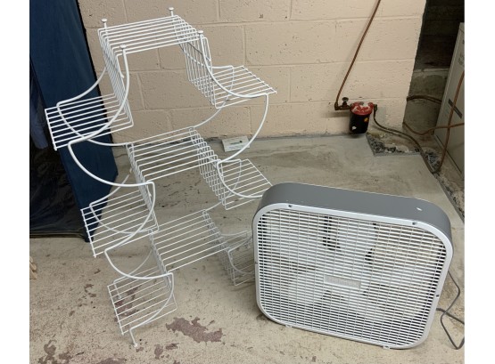 Box Fan  From Holmes & Metal  Plant Stand