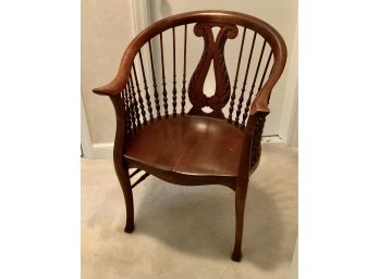Gorgeous Antique Side Chair W/harp Back