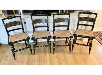 4 Beautiful Hitchcock Chairs