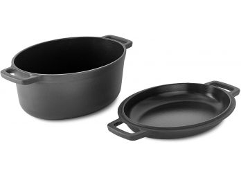 Pro For Home 2 In 1 Cast Iron Dutch Oven - Lot 2 Of 2