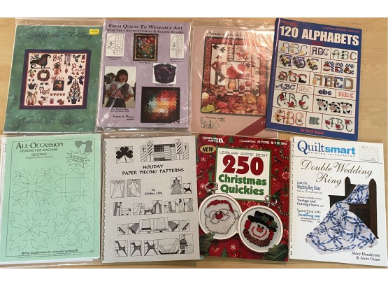 Do You Love To Quilt?  Several Softcover Books On Quilting Patterns.