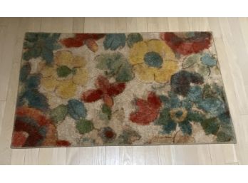 Flower Rug With Nonskid Backing (24' X 38')