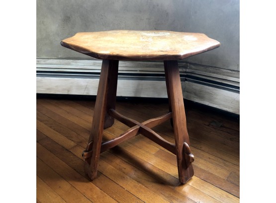 Vintage Country Style Wood Side Table