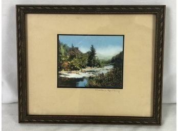 Early 1900s Wallace Nutting Untitled Creek Scene Landscape Art