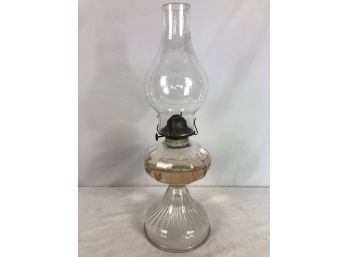 Antique Glass Huricane Lamp