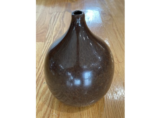 Single Stem Decorative Glass Vase Of Chocolate Color