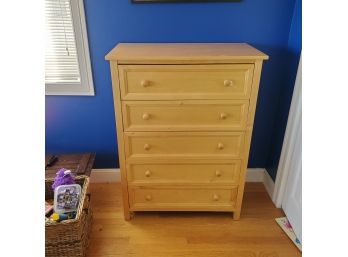 5 Drawer Pine Bedroom Chest By P J Kids