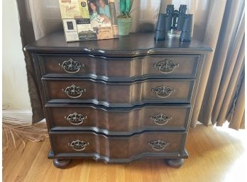 Lovely Small Dresser With Leather Top