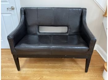Cute Leather Loveseat Couch Sofa