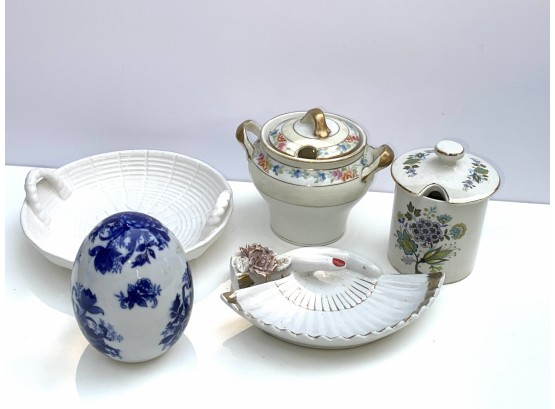 Lot Of 5 Vintage Porcelain Items