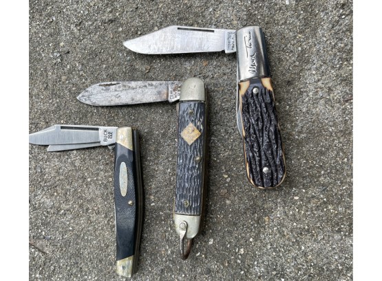 Set Of 3 Marked Jack Knives