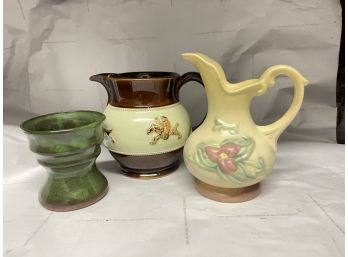 Pottery Creamers And Art Pottery