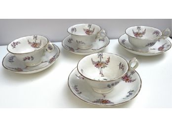 Set Of Matching Porcelain Tea Cups