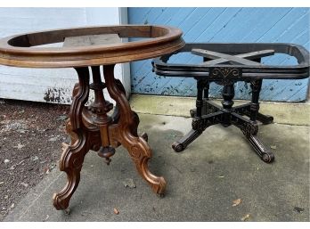 Pair Of Vintage Victorian Table Bases