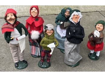 Lot Of 6 Collectible Christmas Byers Dolls