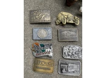 Lot Of 8 Vintage Buckle Collection