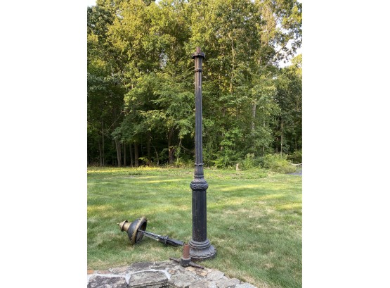 City Of New York 19th Century 3pc Cast Iron Gaslight LampPost - Converted To Electric*