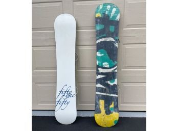 Pair Of Snowboards - ROME Graft & Fifty One Fifty Empress