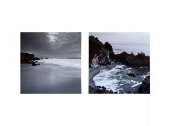 Pair - Coastal Scenes On High Gloss Acrylic Board