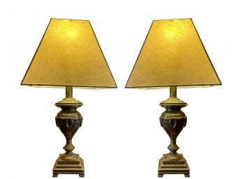 Pair Urn Shaped Lamps