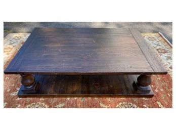 Restoration Hardware Balustrade Salvaged Wood Coffee Table
