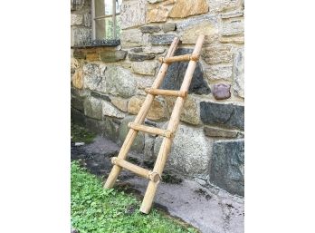 A Vintage Southwestern Ladder Form Towel Rack