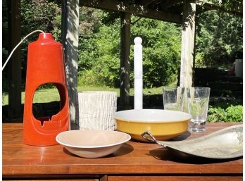 Mid Century Ceramics And More Including A Hanging Ash Tray