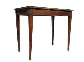 An Late 19th Century Empire Console Table With Ormolu Trim