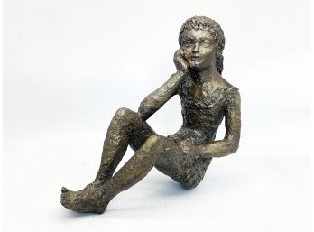 A Vintage Figural Bronze Marked Corvino 61 And Stamped Argos