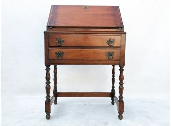 A Vintage William And Mary Style Secretary Desk