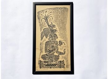 A Vintage Woodcut Print