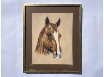 An Original Pastel Equestrian Art