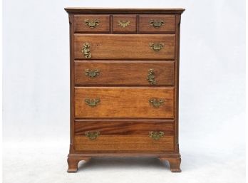A Vintage Solid Mahogany Chest Of Drawers