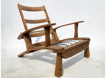 A Fabulous Mid Century Maple Reclining Chair Frame