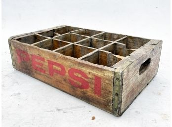 A Vintage Wood Pepsi Crate