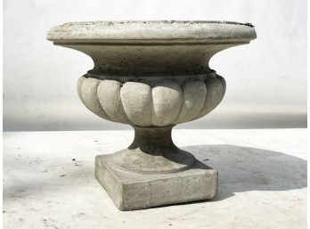 A Cast Stone Garden Urn