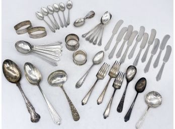 A Large Collection Of Vintage Sterling Silver - Flatware And More!