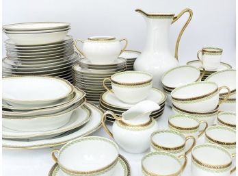 A Large Vintage Limoges Porcelain Dinner Service By A. Lanternier