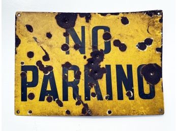 A Vintage NO PARKING Sign